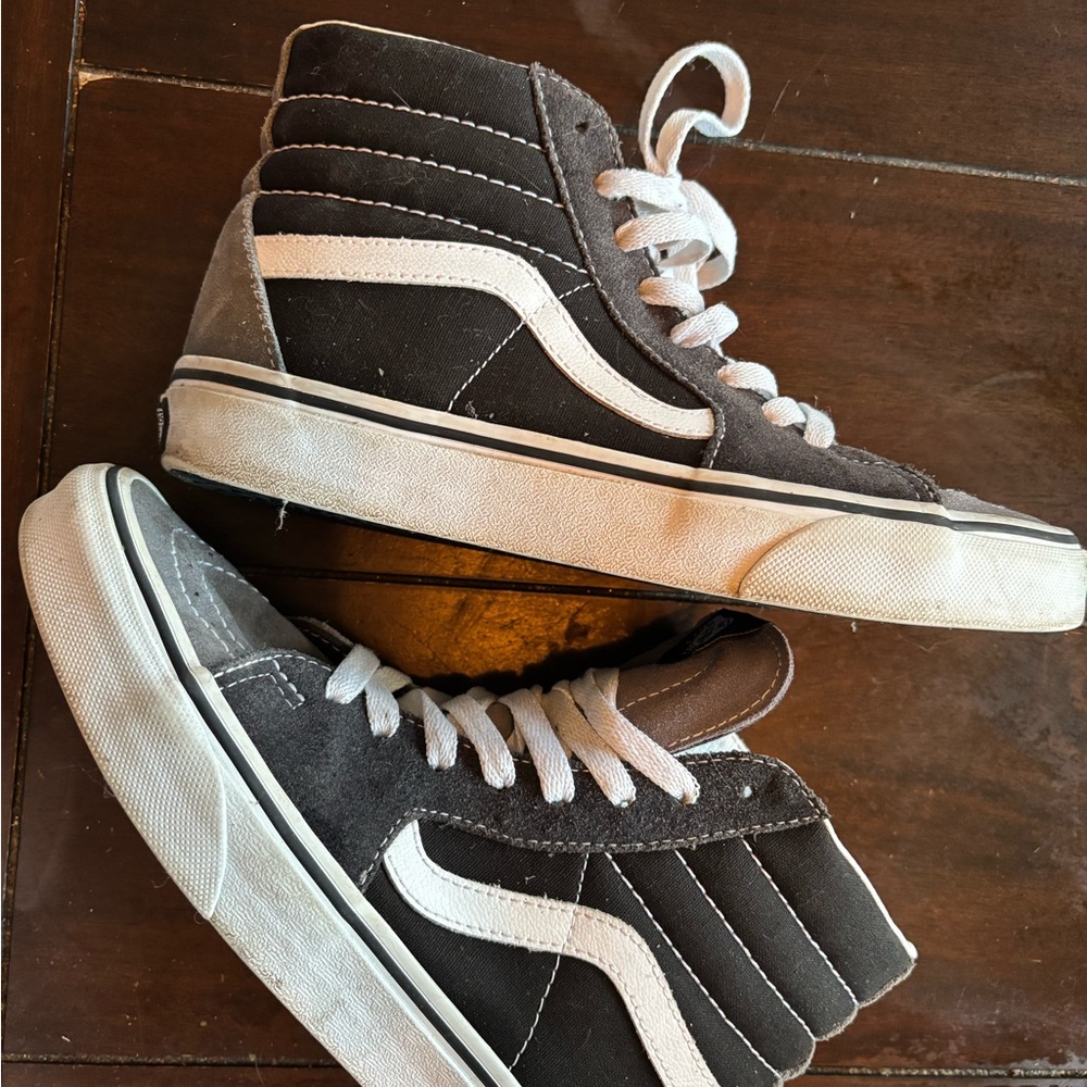 Vans High-Top Sneakers in Black and White